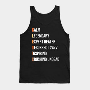 Cleric Healer Priest RPG Pnp Roleplaying Dungeon Meme Gift Tank Top